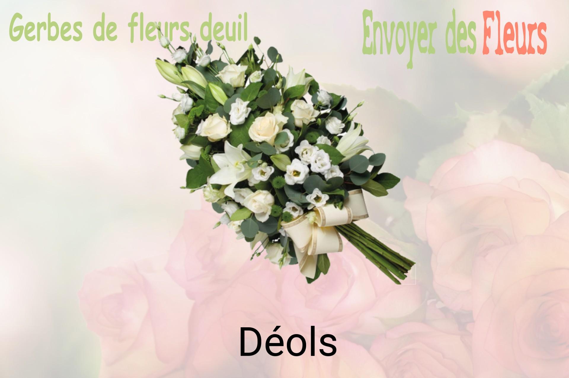Gerbe de fleurs de deuil livrée à Déols